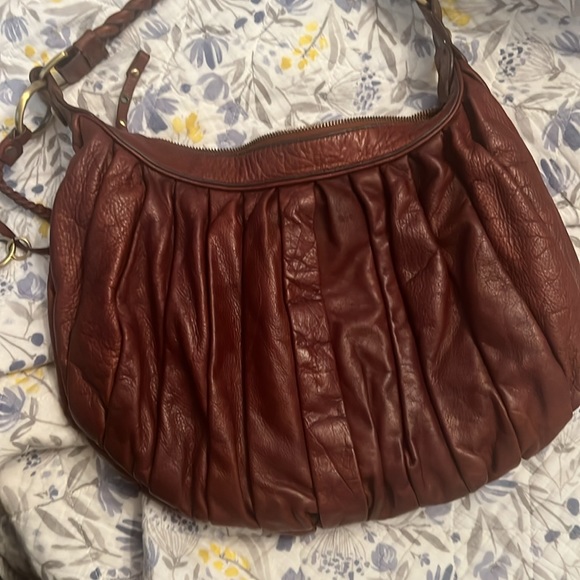 SABINA New York for URBAN OUTFITTERS Coquille Slouchy Pleated Tassel Hobo - Picture 3 of 6